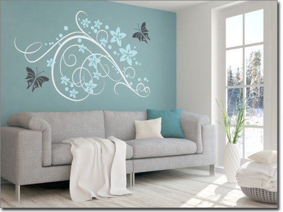 Preview: Wandtattoo Wellen Ornament