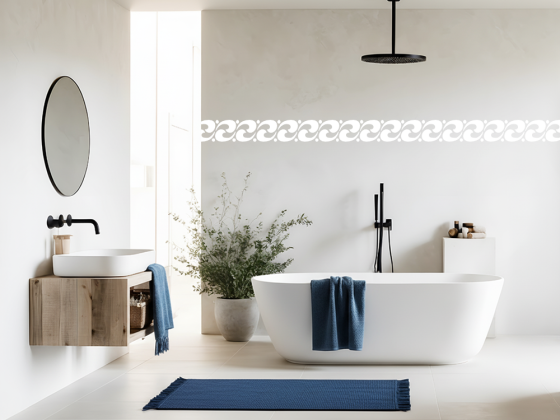 Preview: Wandtattoo Wellenbordüre