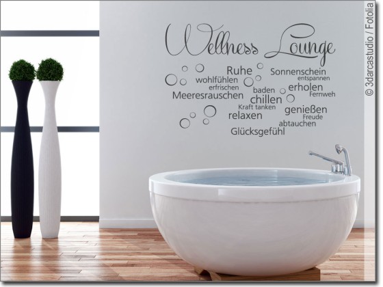 Preview: Wandaufkleber Wellness Lounge