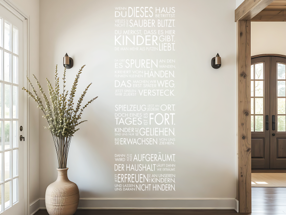 Preview: Wandtattoo Wenn Du dieses Haus betrittst