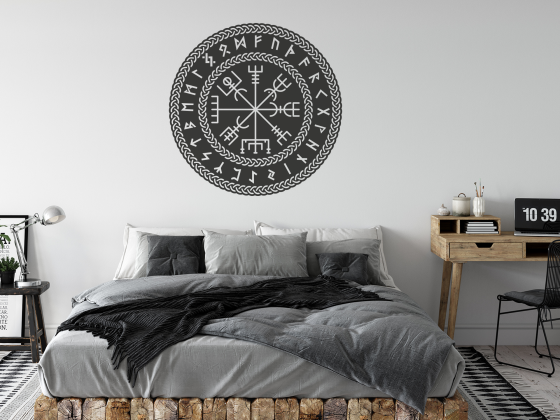 Preview: Wandtattoo Wikingerkompass Preview: Wandtattoo Wikingerkompass