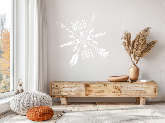 Preview: Wandtattoo Wild and Free