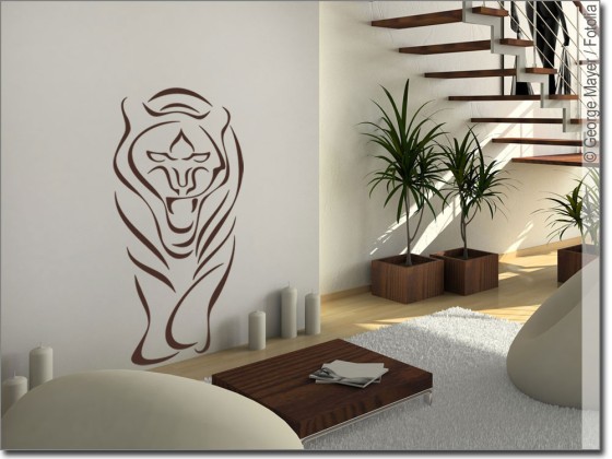 Preview: Wandtattoo Wild Tiger