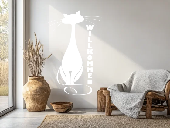 Wandtattoo Willkommen 05