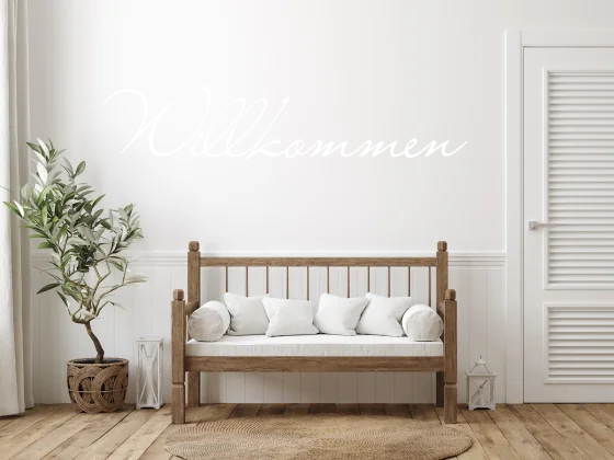 Wandtattoo Willkommen 06