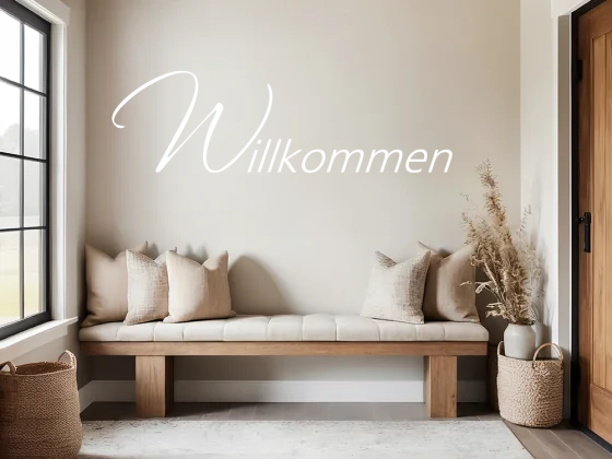 Wandtattoo Willkommen 08