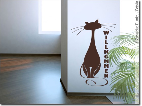 Preview: Wandtattoo Willkommen 05