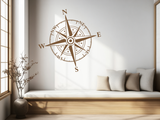 Preview: Wandtattoo Windrose