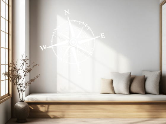 Preview: Wandtattoo Windrose