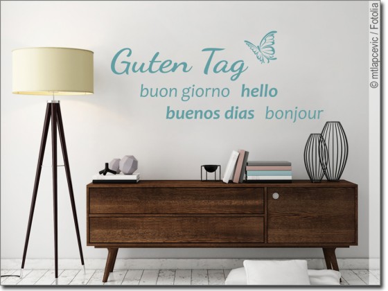 Preview: Wandtattoo Worte Guten Tag