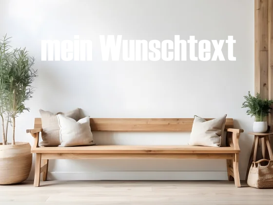 Wandtattoo Wunschtext 28 - Ansicht Farbauswahl