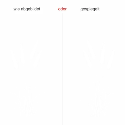 Wandtattoo Ziergras - Ansicht Ausrichtung mit Farbauswahl