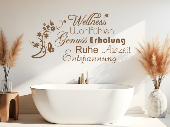 Wandworte Wellness