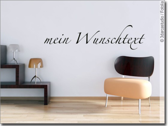 Preview: Wandworte Wunschtext Nr. 1
