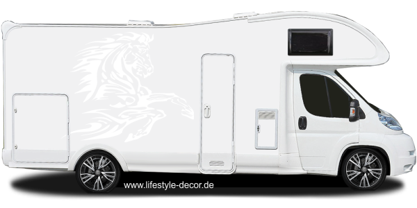 Preview: Autotattoo Flammen Tribal Pferd Preview: Autotattoo Flammen Tribal Pferd