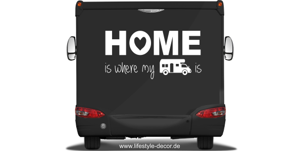 Preview: Wohnmobil Aufkleber Home Preview: Wohnmobil Aufkleber Home