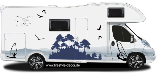 Preview: Campervan Aufkleber Surfer Preview: Campervan Aufkleber Surfer