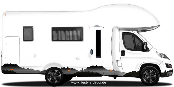 Preview: Campervan Dekor Gebirgslandschaft Preview: Campervan Dekor Gebirgslandschaft
