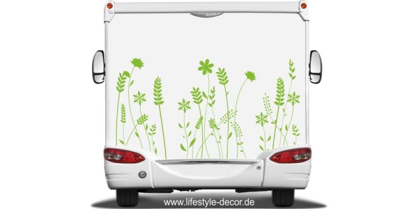Preview: Auto Aufkleber Blumenmeer