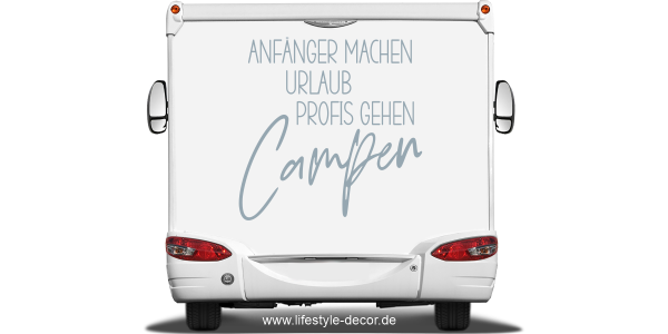 Preview: Wohnmobilaufkleber Campen Preview: Wohnmobilaufkleber Campen