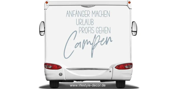 Wohnmobilaufkleber Campen