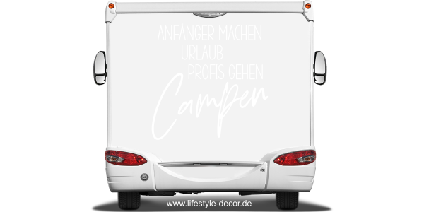 Preview: Wohnmobilaufkleber Campen Preview: Wohnmobilaufkleber Campen