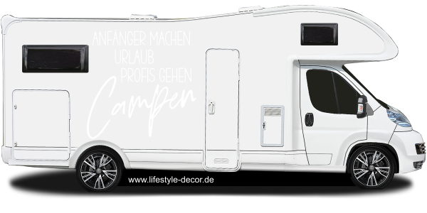 Preview: Wohnmobilaufkleber Campen Preview: Wohnmobilaufkleber Campen
