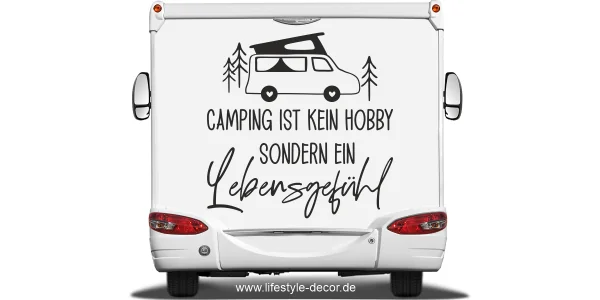 Wohnmobilaufkleber Ein Lebensgefühl