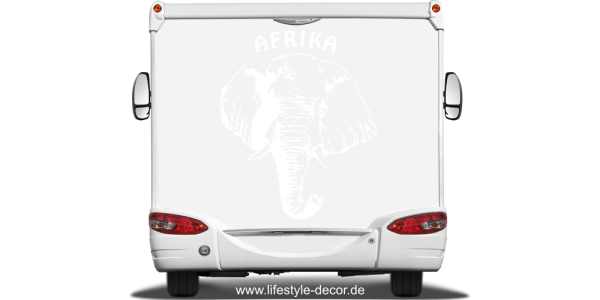 Preview: Autoaufkleber Afrika Elefant