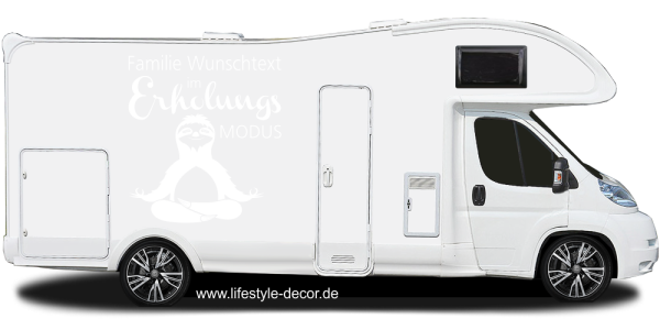 Preview: Wohnwagen Aufkleber mit Wunschtext Preview: Wohnwagen Aufkleber mit Wunschtext