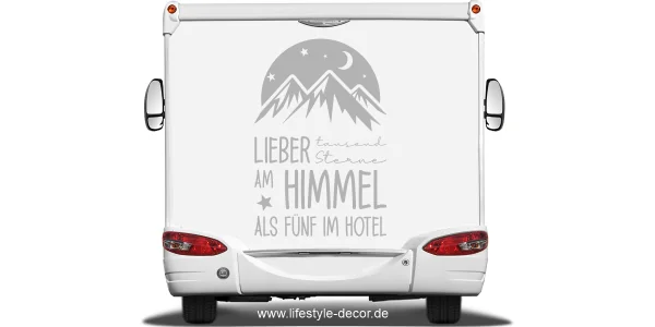 Wohnmobilaufkleber Tausend Sterne am Himmel