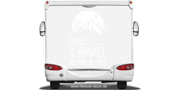 Preview: Wohnmobilaufkleber Tausend Sterne am Himmel Preview: Wohnmobilaufkleber Tausend Sterne am Himmel