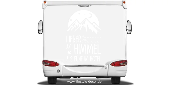 Wohnmobilaufkleber Tausend Sterne am Himmel