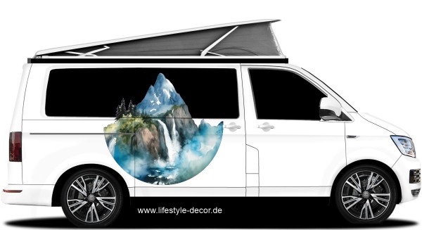 Preview: Aquarelle Berglandschaft (in 7 Varianten erhältlich)