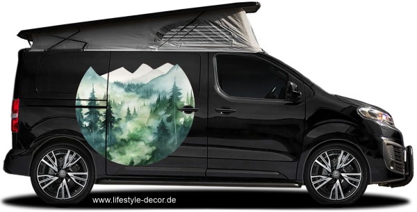 Preview: Aquarelle Berglandschaft (in 7 Varianten erhältlich)