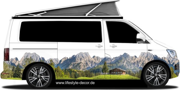 Preview: Wohnmobildekor Bergblick