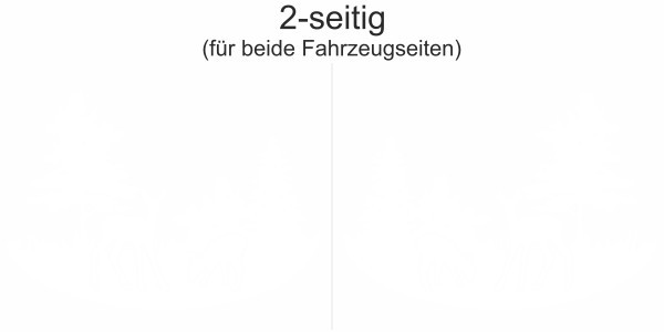Wohnmobil Sticker Wald mit Rehen