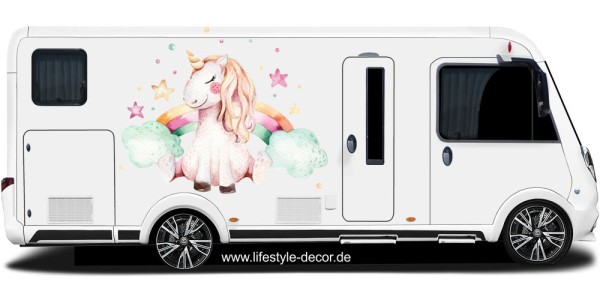 Preview: Autoaufkleber Niedliches Einhorn Preview: Autoaufkleber Niedliches Einhorn
