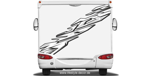 Wohnwagen Graffiti Aufkleber