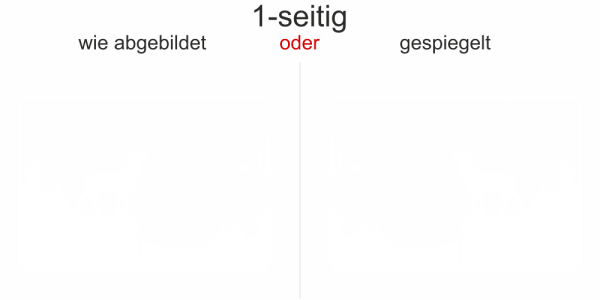 Preview: Wohnwagendekor Hirsch in den Bergen