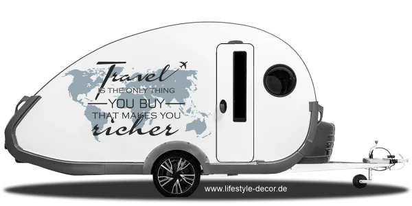Wohnwagendekor Spruch Travel