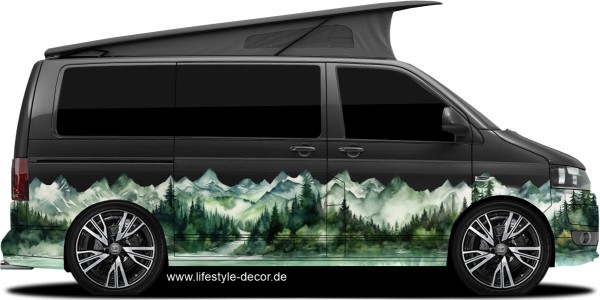 Preview: Camperdekor Tannenwald Landschaft Preview: Camperdekor Tannenwald Landschaft