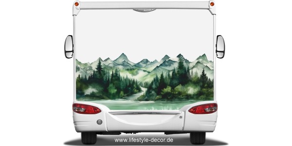Preview: Camperdekor Tannenwald Landschaft Preview: Camperdekor Tannenwald Landschaft