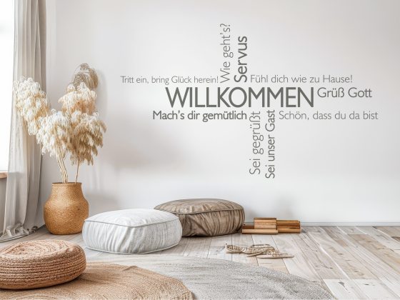 Preview: Wortwolke Willkommen Preview: Wortwolke Willkommen