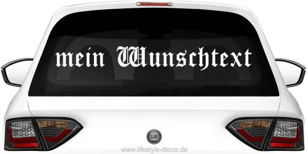 Autoaufkleber Wunschtext | 16