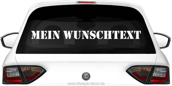 Autoaufkleber Wunschtext | 15