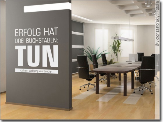Preview: Wandzitat Erfolg hat drei Buchstaben