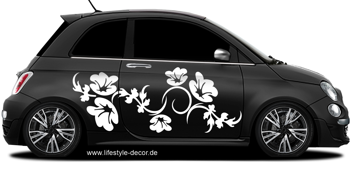Autoaufkleber Aufkleber Ranke Blüten Blumen 30 cm Auto tuning tattoo
