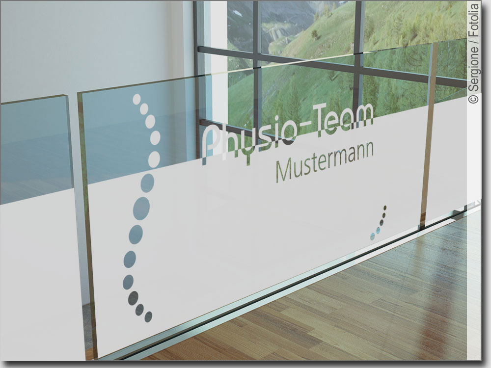 METAMARK Milchglasfolie Glasdekor Fensterfolie Sichtschutz Türen Praxis Bad Büro 