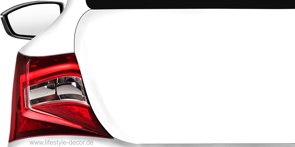 Autotattoo Hundepfoten mit persönlichem Namen
